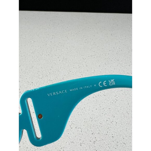 NEW Versace VE4425U-536487 turquoise blue Sunglasses 54mm display picture 2